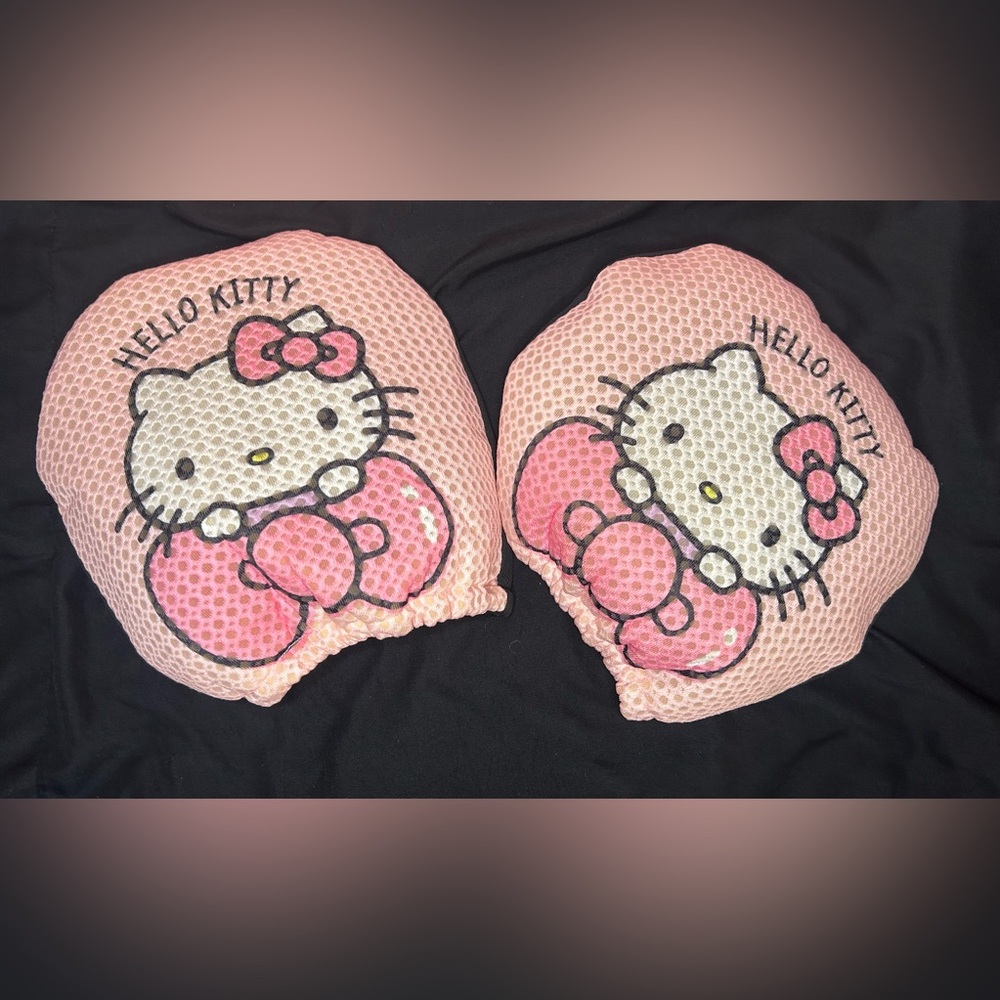 Hello Kitty Pink Headrest Covers for Car